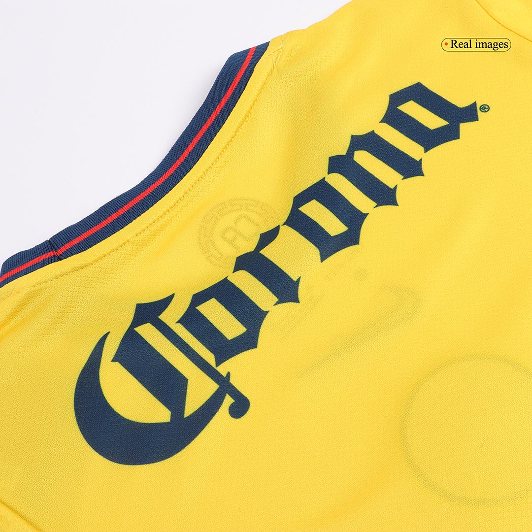 Club America Home Soccer Jersey Kit 2024/25 Kids(Jersey+Shorts)