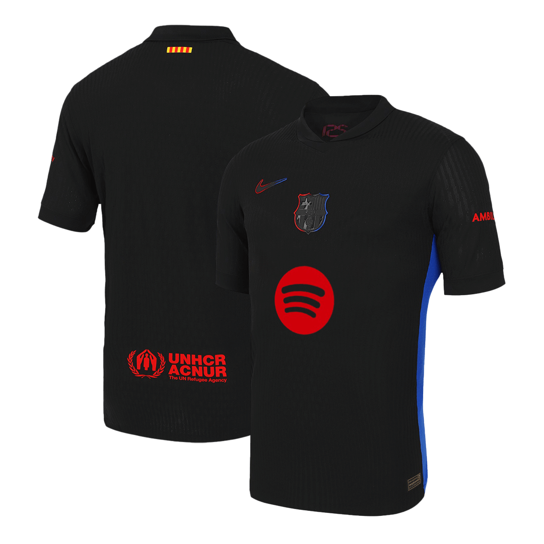 Barcelona Away Soccer Jersey Authentic 2024/25 - Spotify Logo Without Text