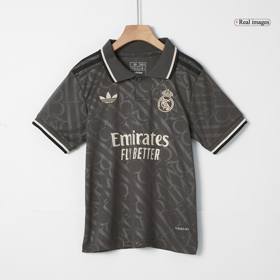 Real Madrid Third Away Soccer Jersey Kit 2024/25 Kids(Jersey+Shorts+Socks)