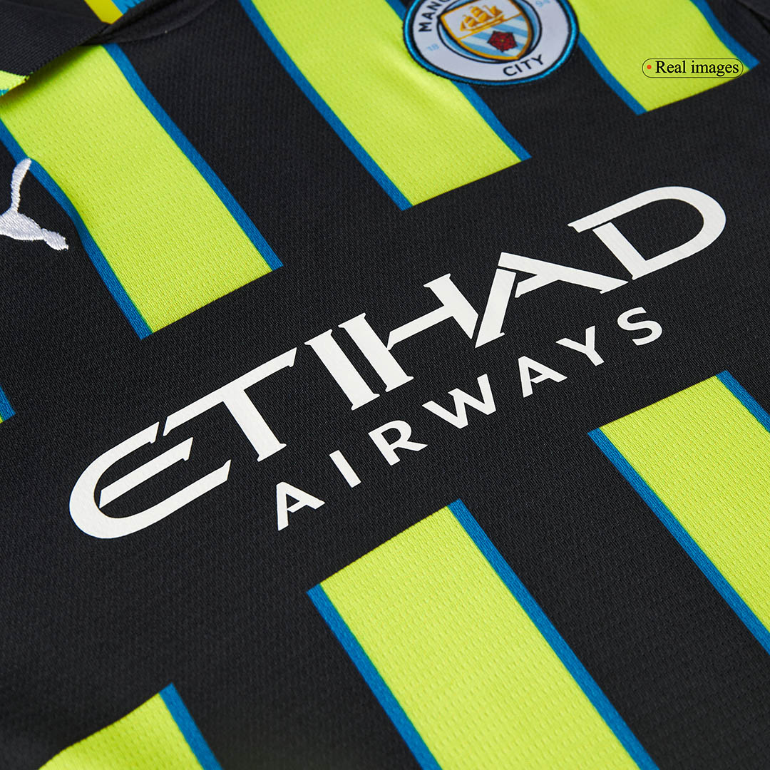 Manchester City Away Soccer Jersey Kit 2024/25 Kids(Jersey+Shorts)