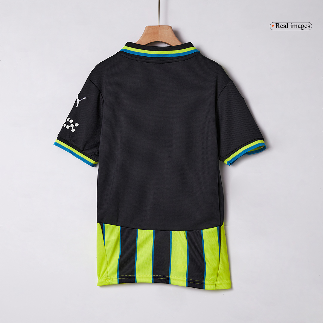Manchester City Away Soccer Jersey Kit 2024/25 Kids(Jersey+Shorts)