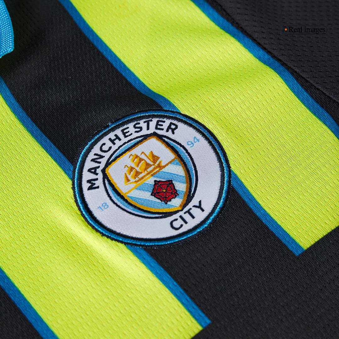 Manchester City Away Soccer Jersey Kit 2024/25 Kids(Jersey+Shorts)