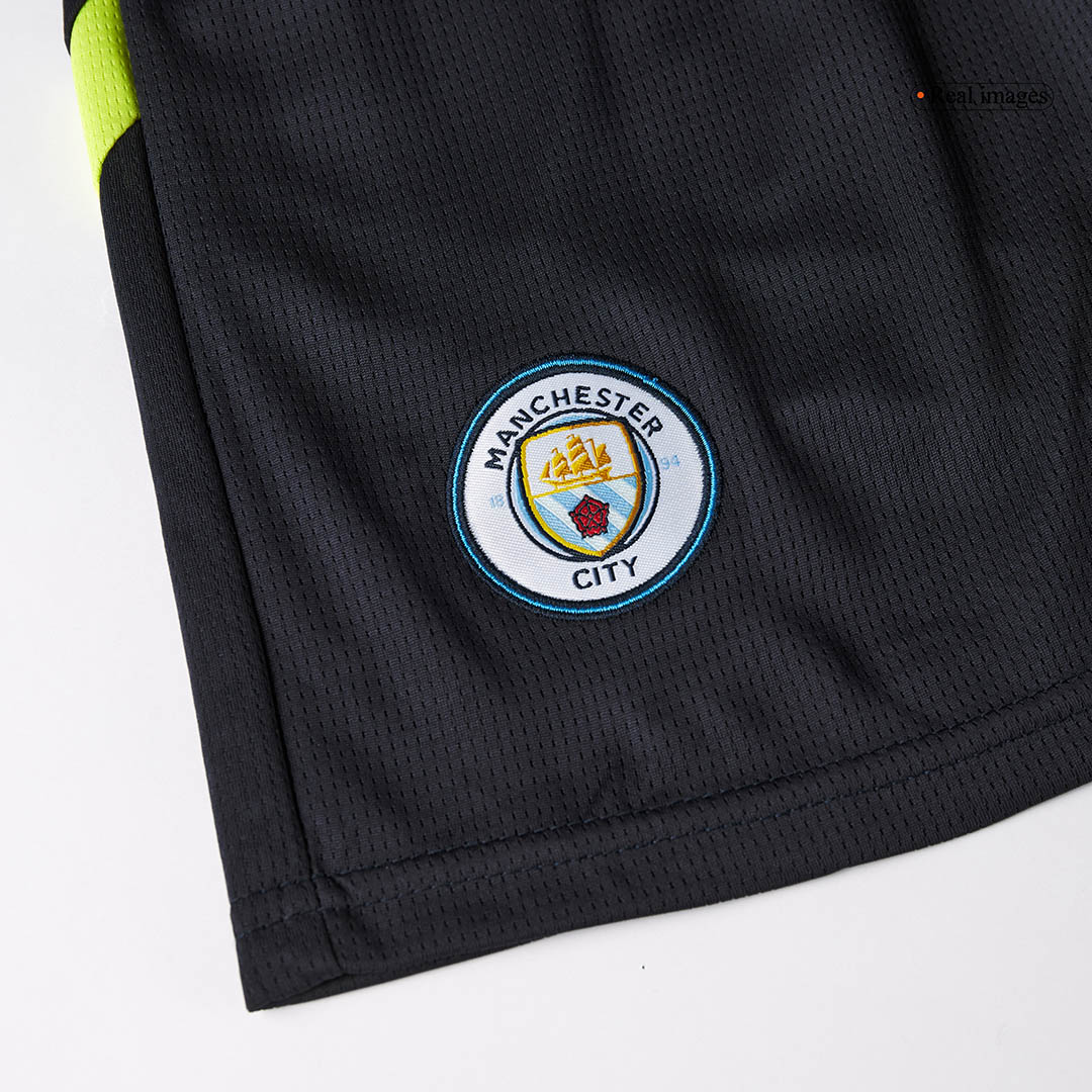 Manchester City Away Soccer Jersey Kit 2024/25 Kids(Jersey+Shorts)