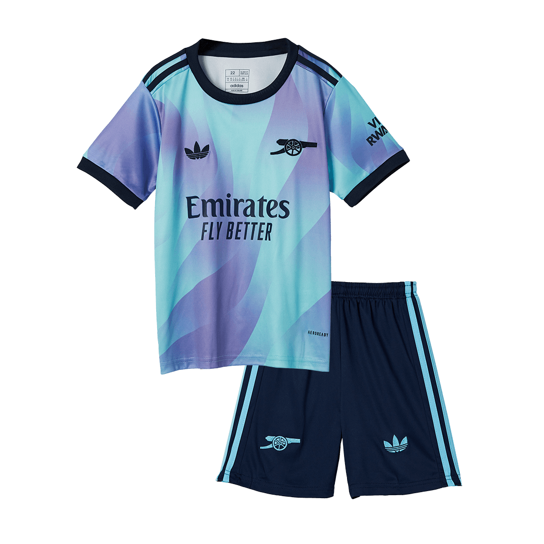 Arsenal Jersey Kit Third Away 2024/25 Kids(Jersey+Shorts)