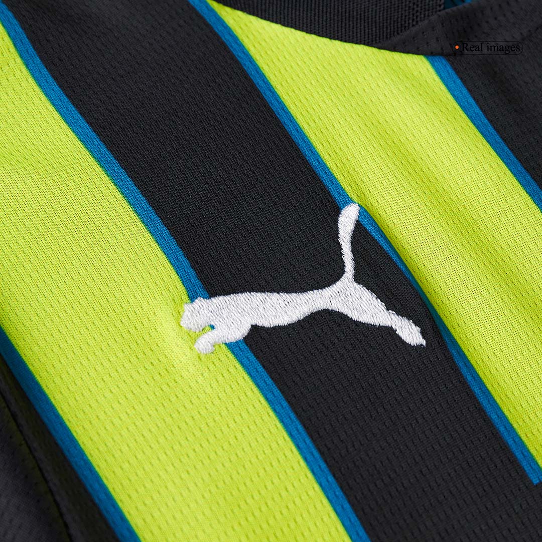 Manchester City Away Soccer Jersey Kit 2024/25 Kids(Jersey+Shorts)