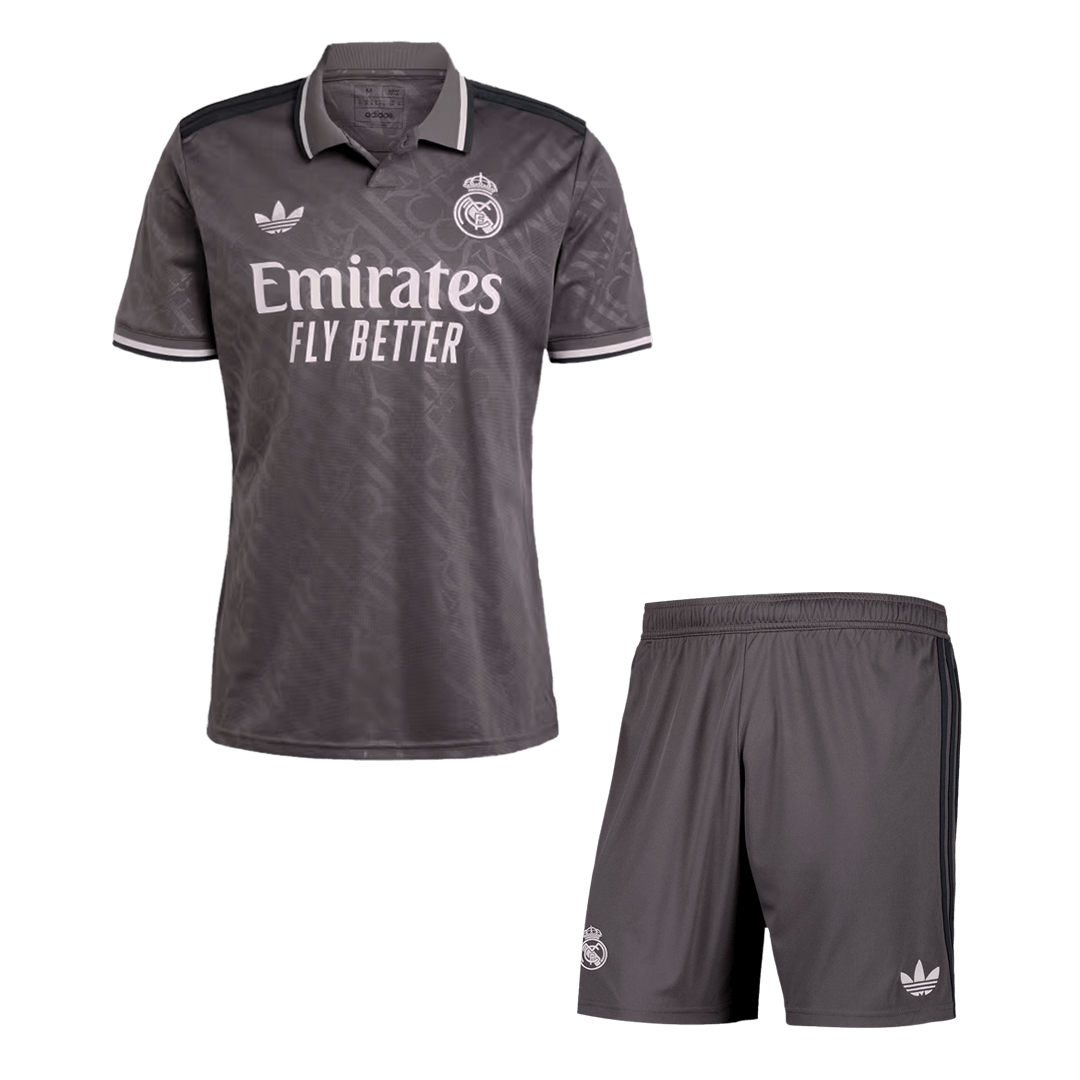 Real Madrid Third Away Soccer Jersey Kit 2024/25 (Jersey+Shorts)