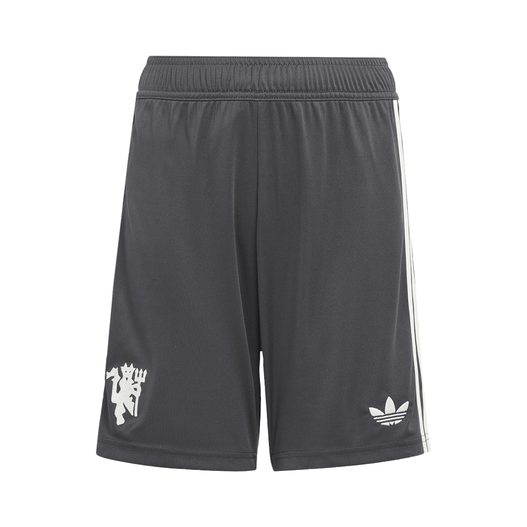 Manchester United Third Away Soccer Jersey Kit 2024/25 (Jersey+Shorts)