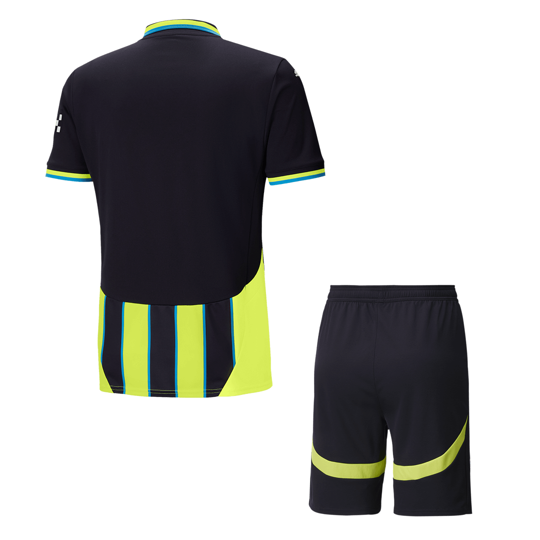 Manchester City Away Soccer Jersey Kit 2024/25 (Jersey+Shorts)