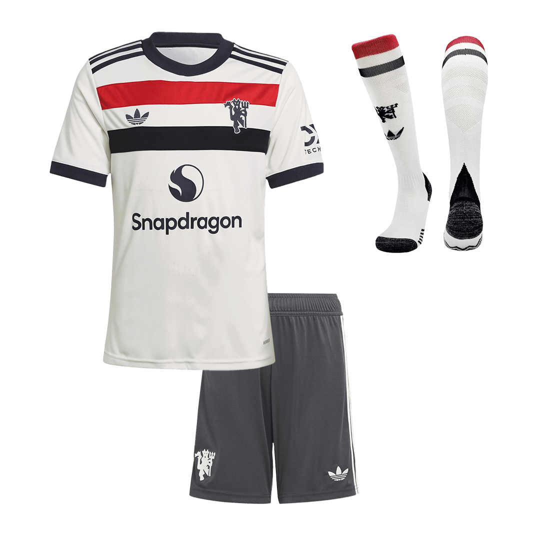 Manchester United Third Away Soccer Jersey Kit 2024/25 Kids(Jersey+Shorts+Socks)