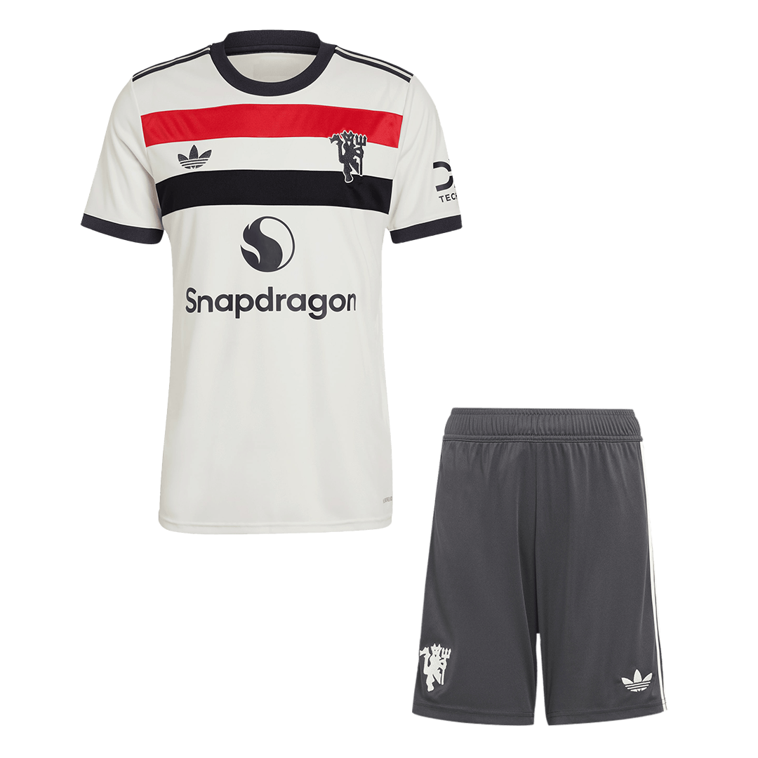 Manchester United Third Away Soccer Jersey Kit 2024/25 (Jersey+Shorts)