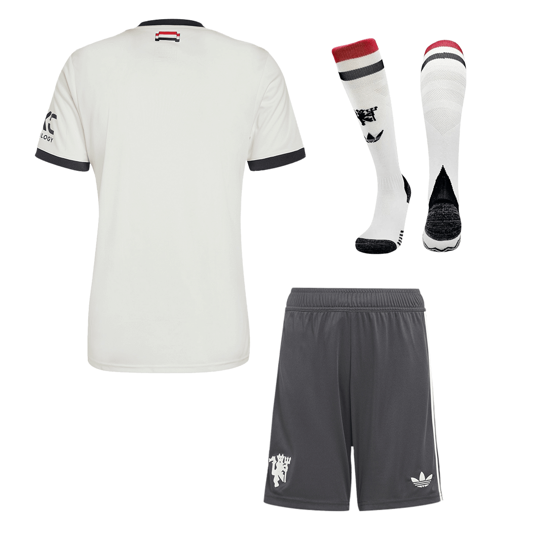 Manchester United Third Away Soccer Jersey Kit 2024/25 (Jersey+Shorts+Socks)