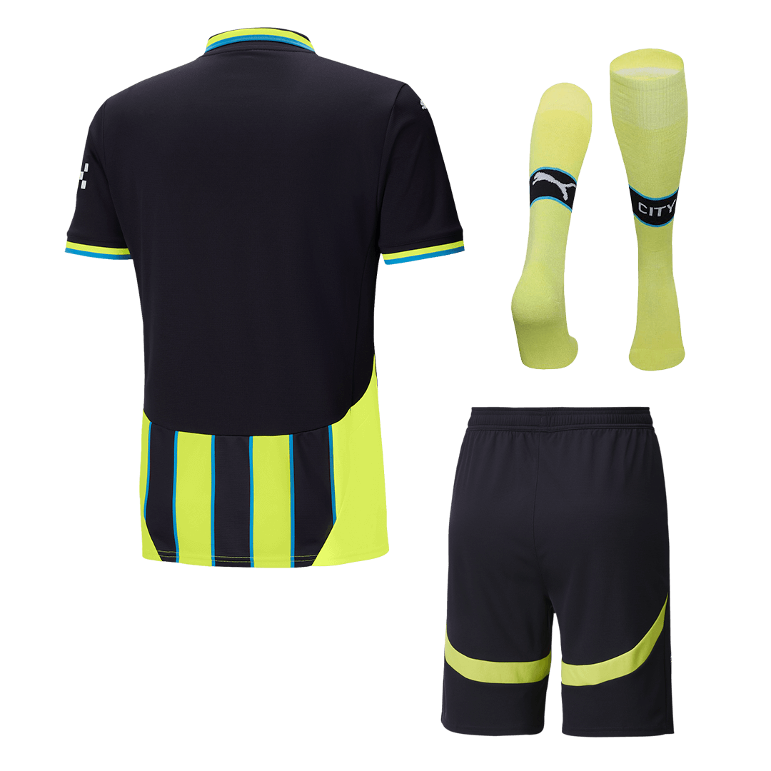 Manchester City Away Soccer Jersey Kit 2024/25 (Jersey+Shorts+Socks)