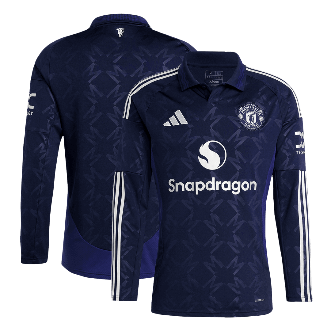 Manchester United Long Sleeve Away Soccer Jersey 2024/25