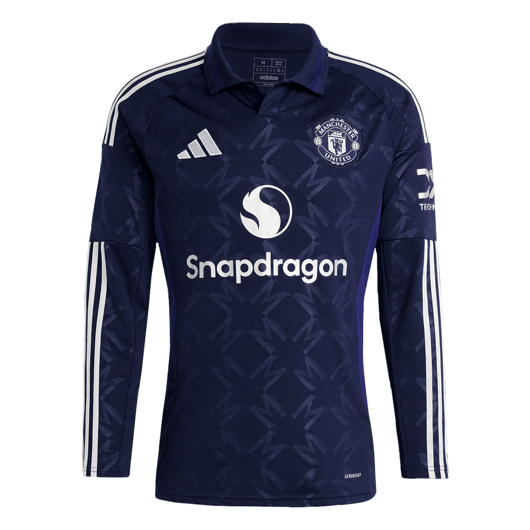 Manchester United Long Sleeve Away Soccer Jersey 2024/25