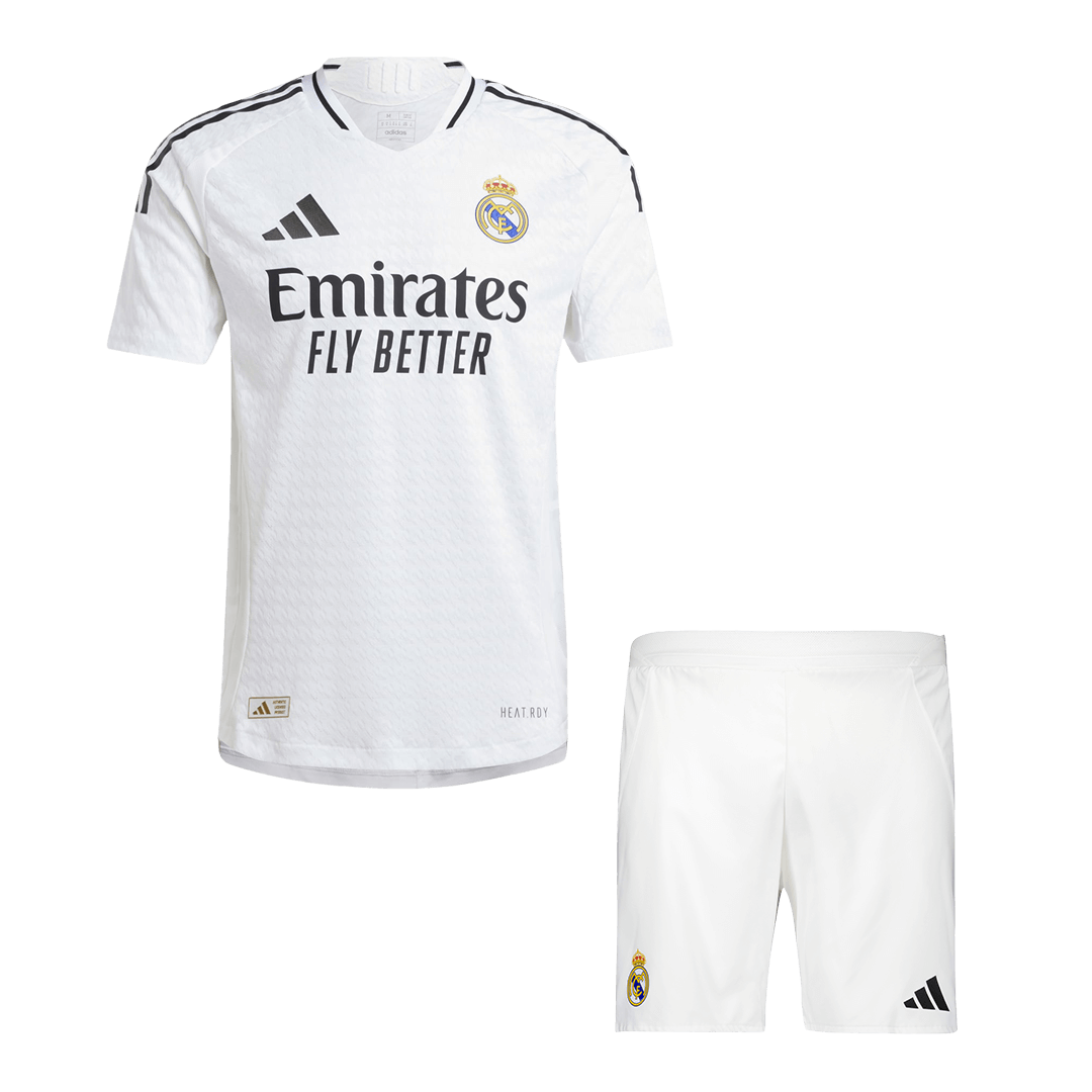 Real Madrid Home Soccer Jersey Kit Authentic 2024/25 (Jersey+Shorts)