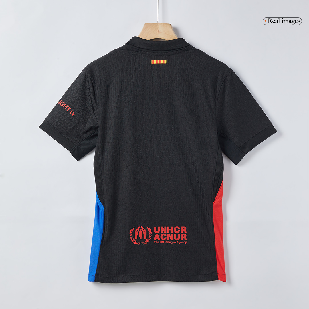 Barcelona Away Soccer Jersey Authentic 2024/25 - Spotify Logo Without Text