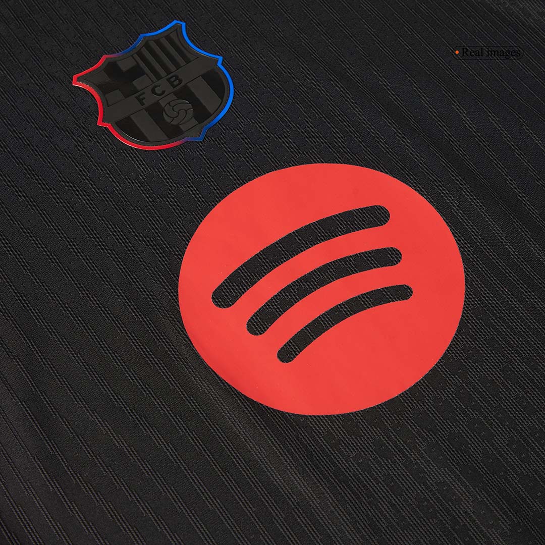 Barcelona Away Soccer Jersey Authentic 2024/25 - Spotify Logo Without Text