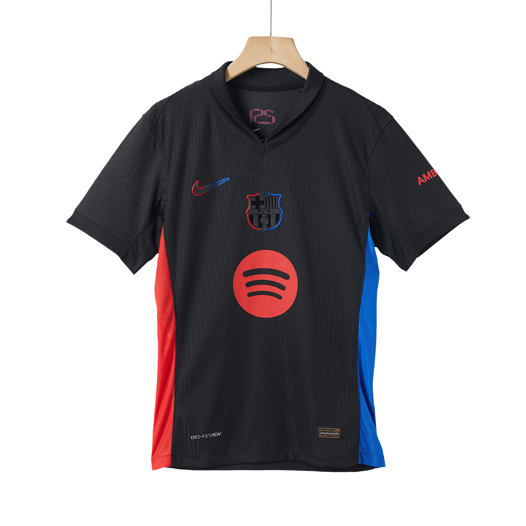 Barcelona Away Soccer Jersey Authentic 2024/25 - Spotify Logo Without Text
