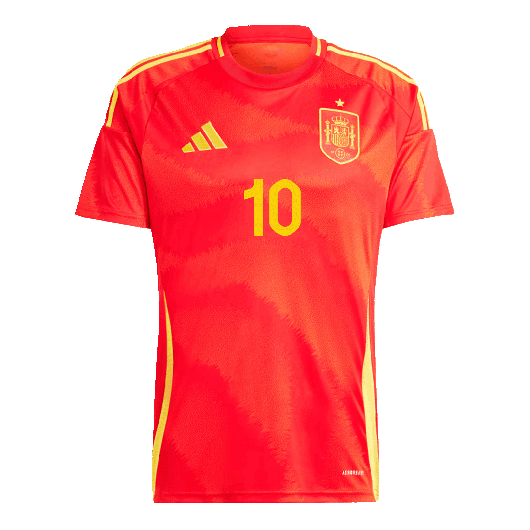 Spain LAMINE YAMAL #10 Home Soccer Jersey EURO 2024