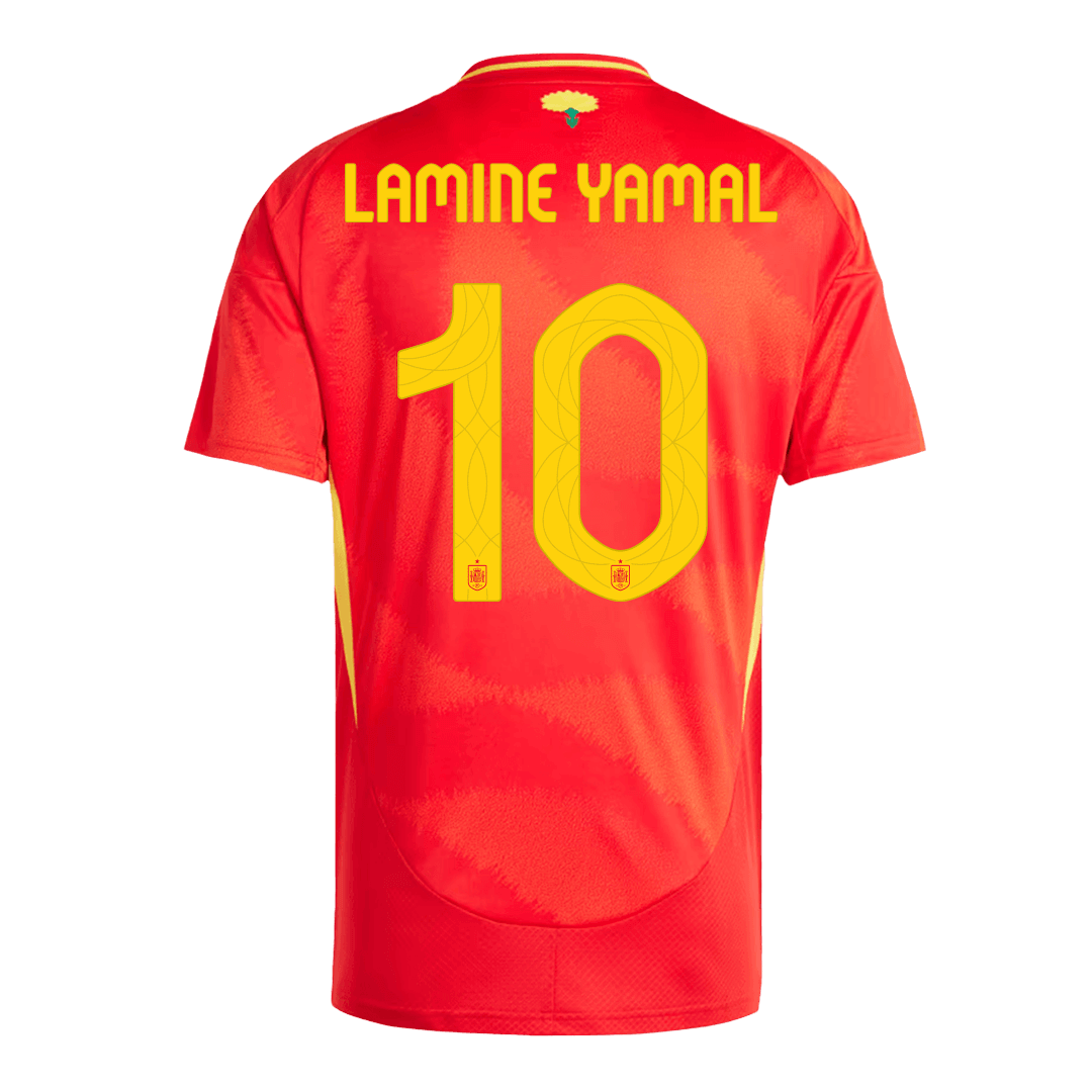 Spain LAMINE YAMAL #10 Home Soccer Jersey EURO 2024