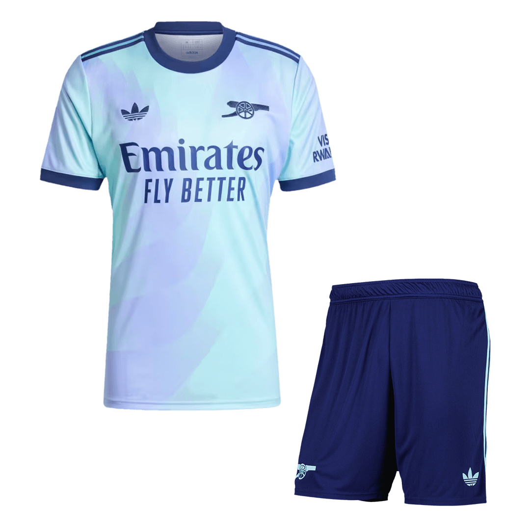 Arsenal Third Away Soccer Jersey Kit 2024/25 (Jersey+Shorts)