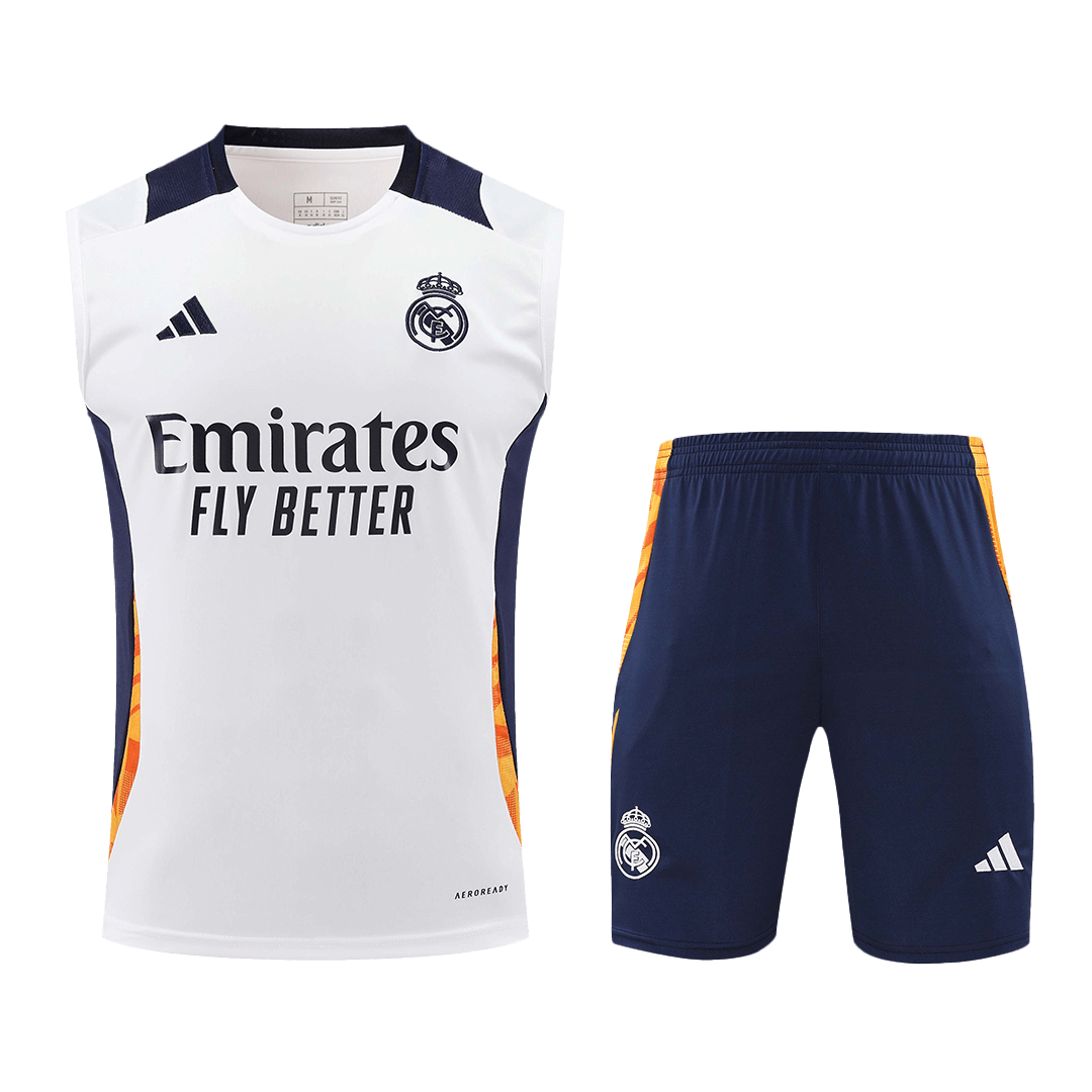 Real Madrid Pre-Match Soccer Jersey Kit 2024/25 (Jersey+Shorts)