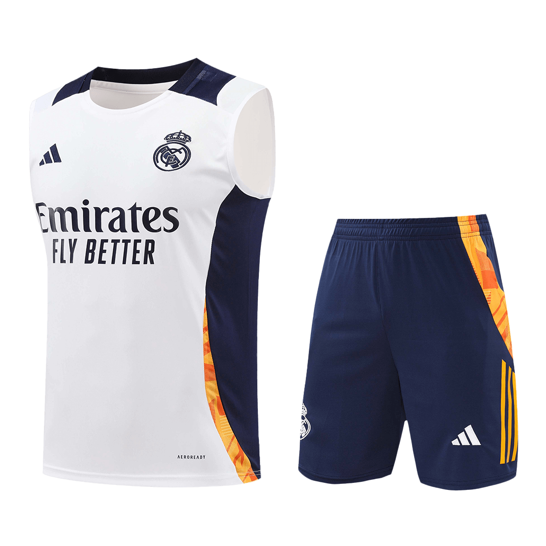Real Madrid Pre-Match Soccer Jersey Kit 2024/25 (Jersey+Shorts)