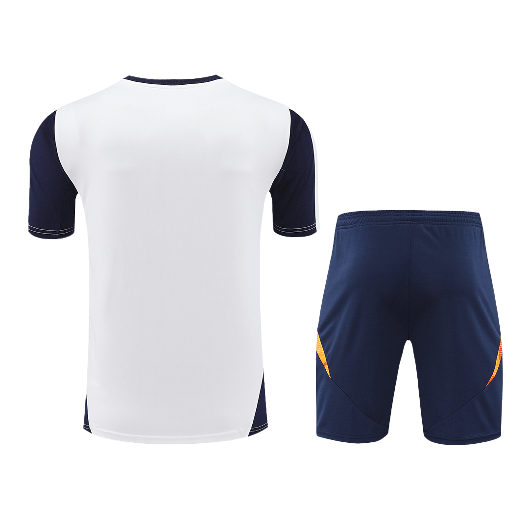 Real Madrid Pre-Match Training Soccer Jersey Kit 2024/25 (Jersey+Shorts)