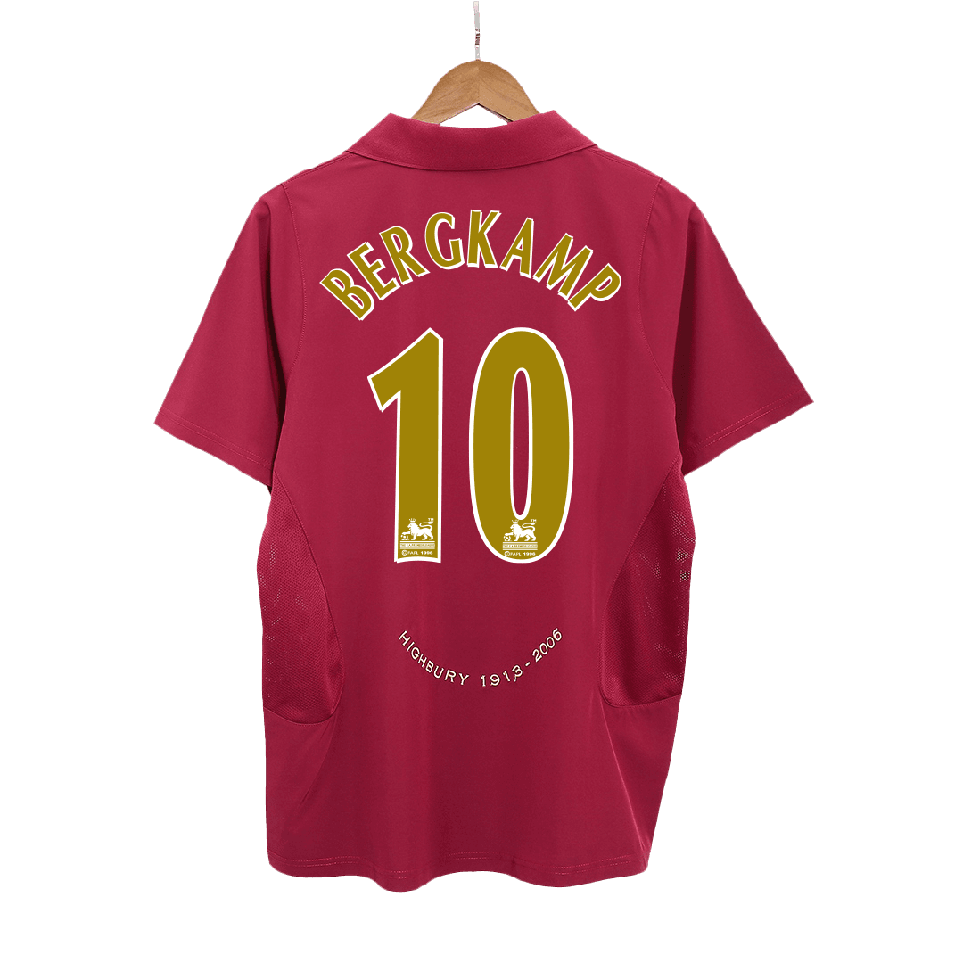 Arsenal BERGKAMP #10 Home Soccer Jersey Retro 2005/06