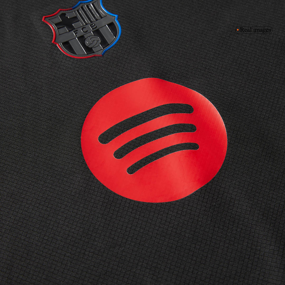 Barcelona Away Soccer Jersey Kit 2024/25 Kids(Jersey+Shorts)- Spotify Logo Without Text