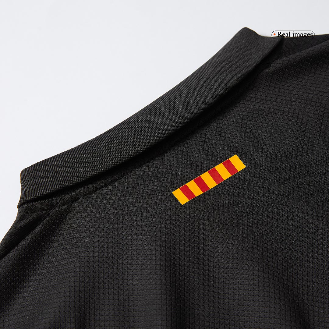 Barcelona Away Soccer Jersey Kit 2024/25 Kids(Jersey+Shorts)- Spotify Logo Without Text