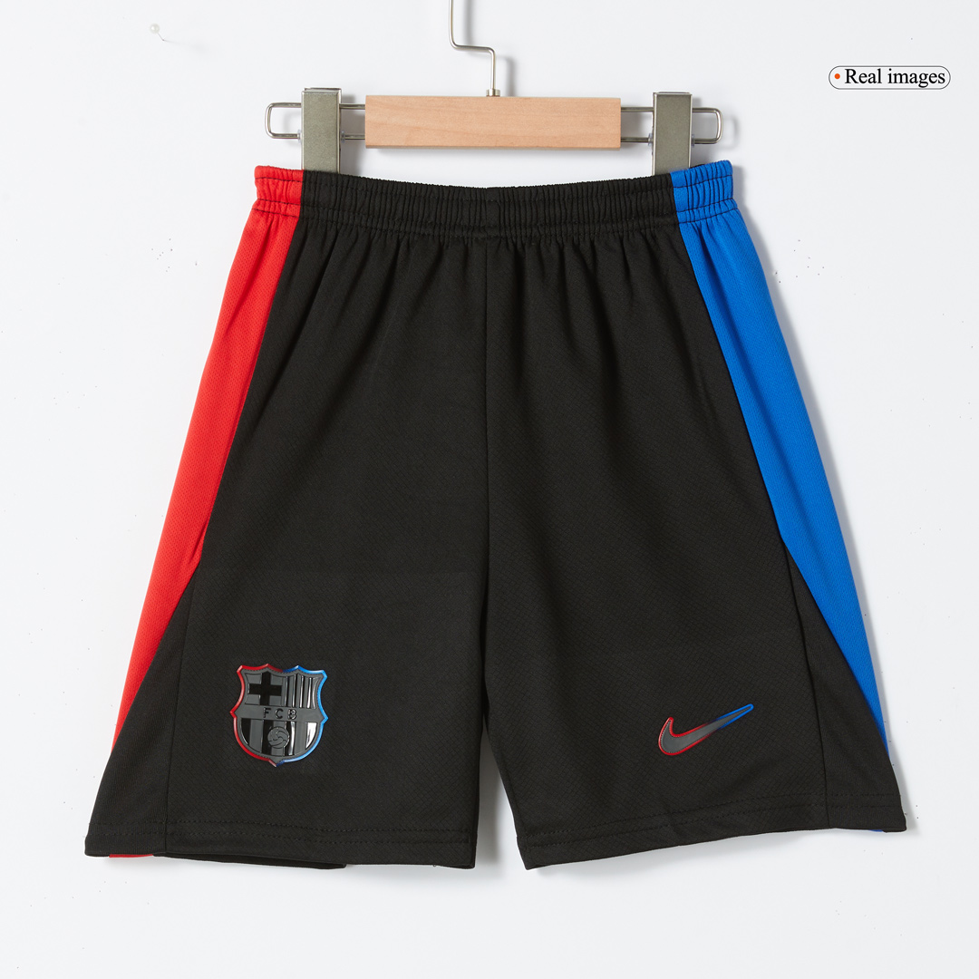 Barcelona Away Soccer Jersey Kit 2024/25 Kids(Jersey+Shorts)