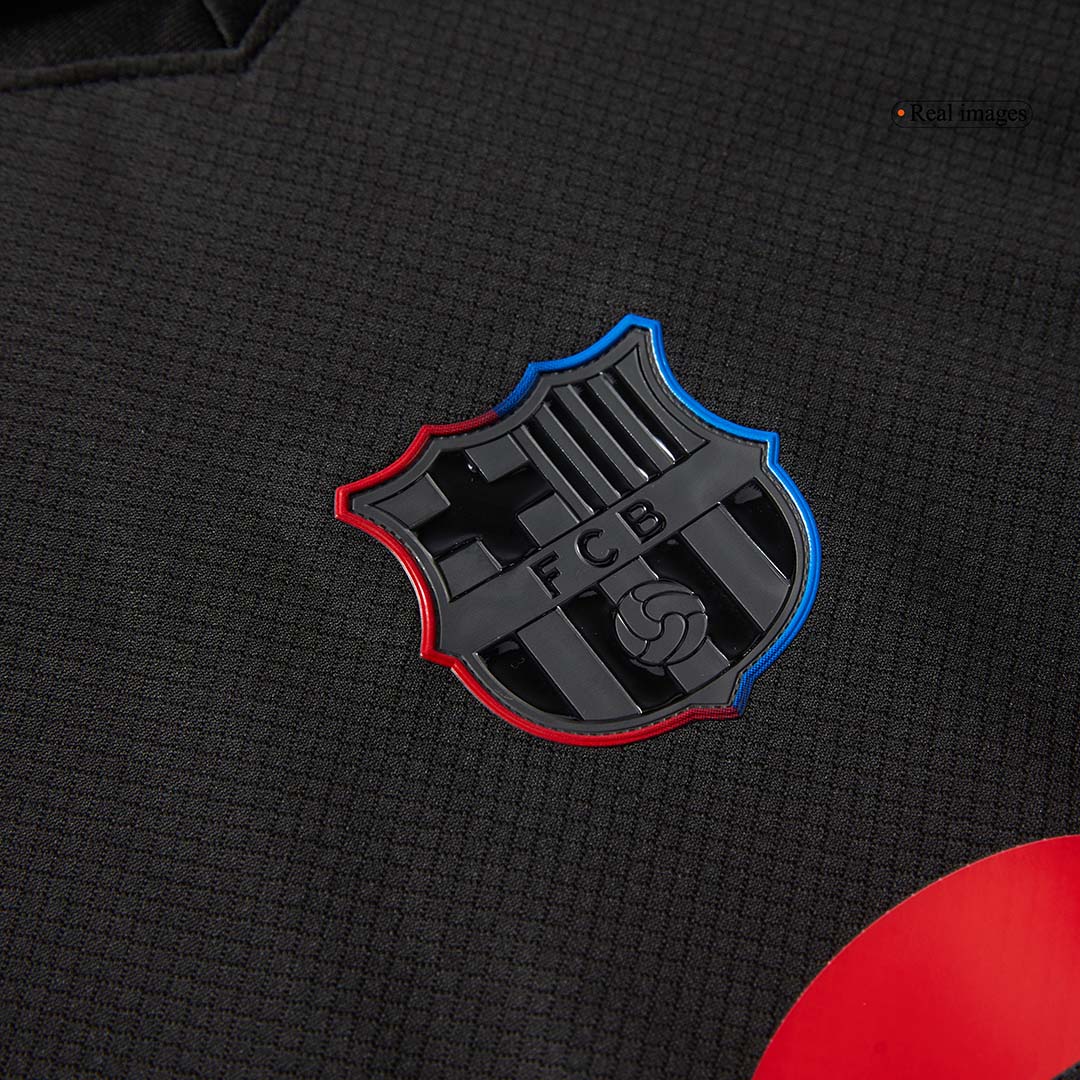 Barcelona Away Soccer Jersey Kit 2024/25 Kids(Jersey+Shorts)- Spotify Logo Without Text