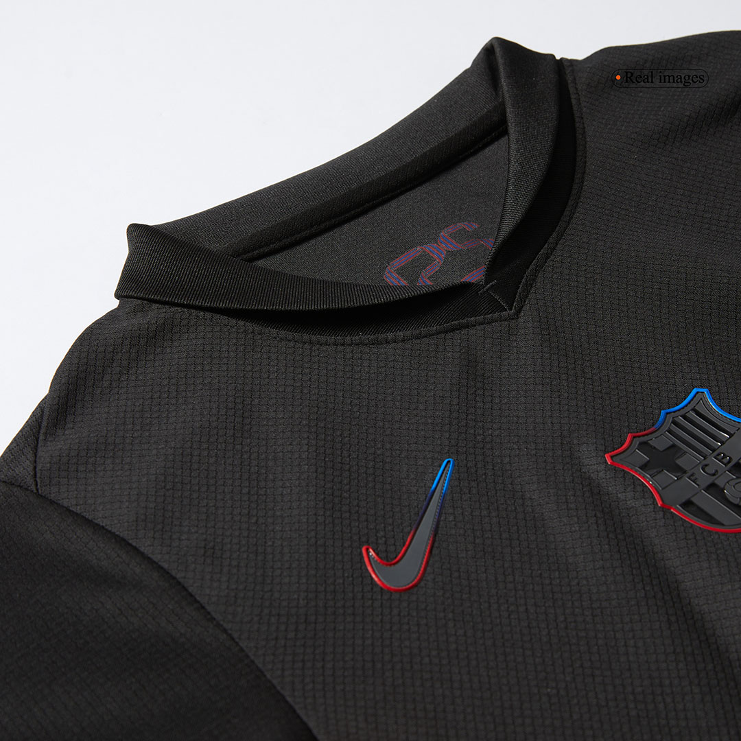 Barcelona Away Soccer Jersey Kit 2024/25 Kids(Jersey+Shorts)- Spotify Logo Without Text