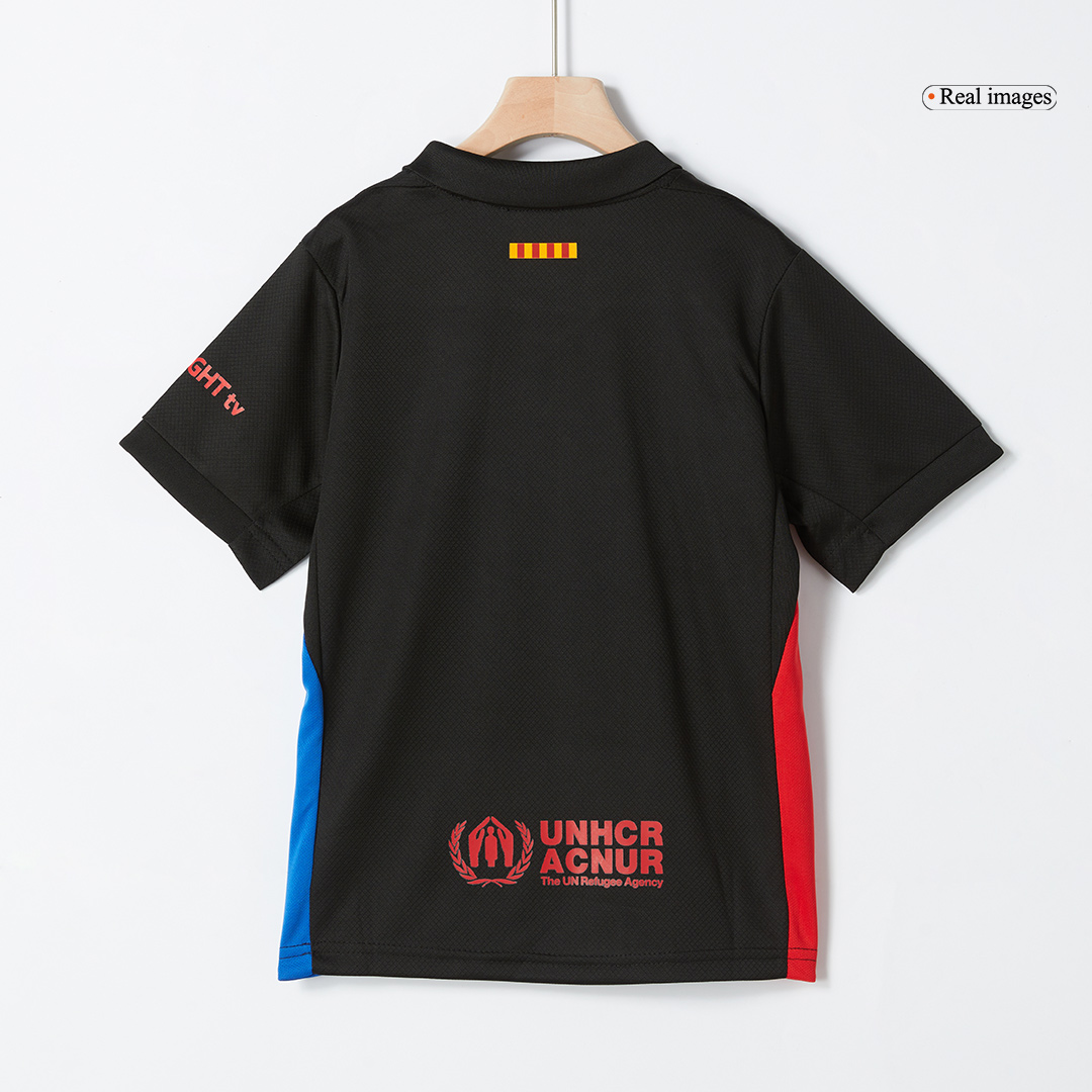 Barcelona Away Soccer Jersey Kit 2024/25 Kids(Jersey+Shorts)