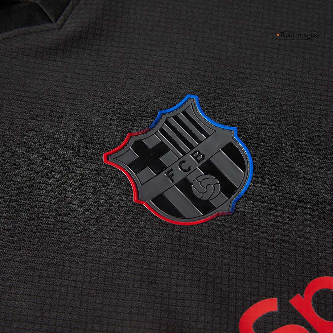 Barcelona Away Soccer Jersey Kit 2024/25 Kids(Jersey+Shorts)