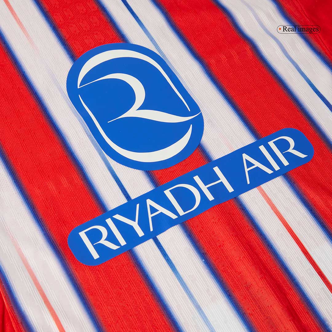 Atletico Madrid J.ALVAREZ #19 Home Soccer Jersey Authentic 2024/25