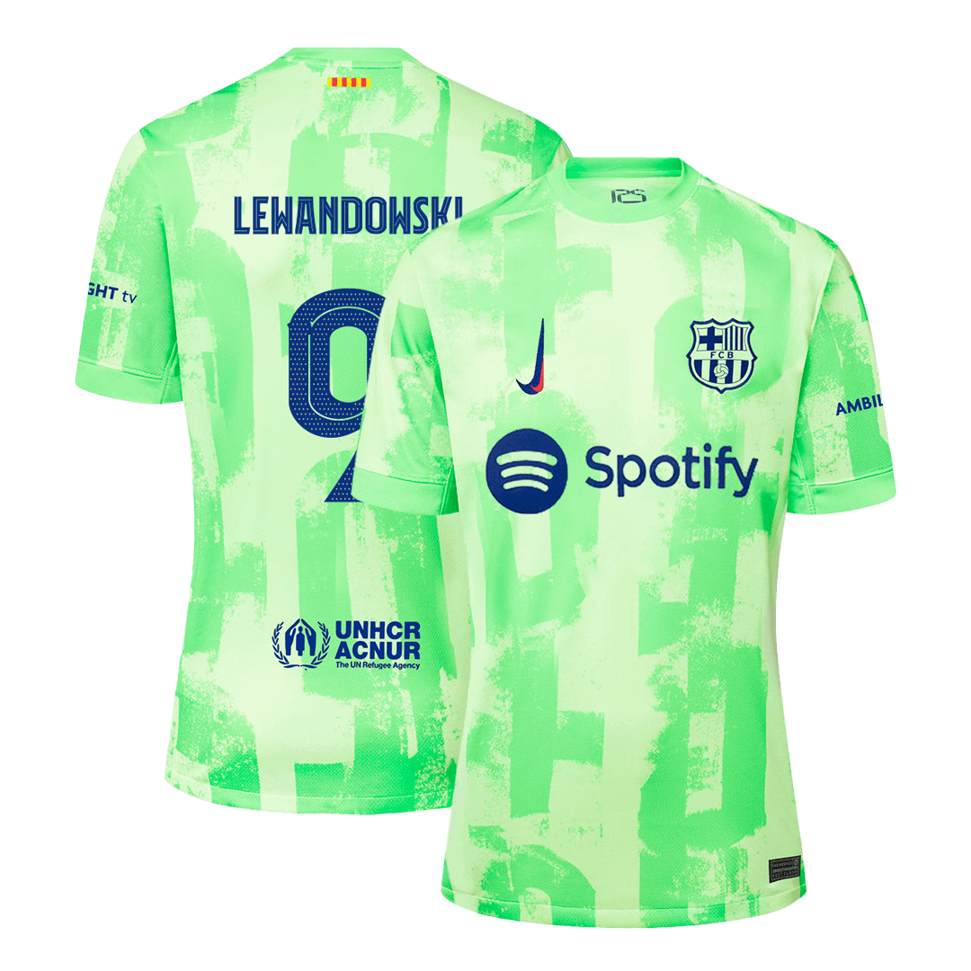 Barcelona LEWANDOWSKI #9 Third Away Jersey 2024/25 - UCL Edition