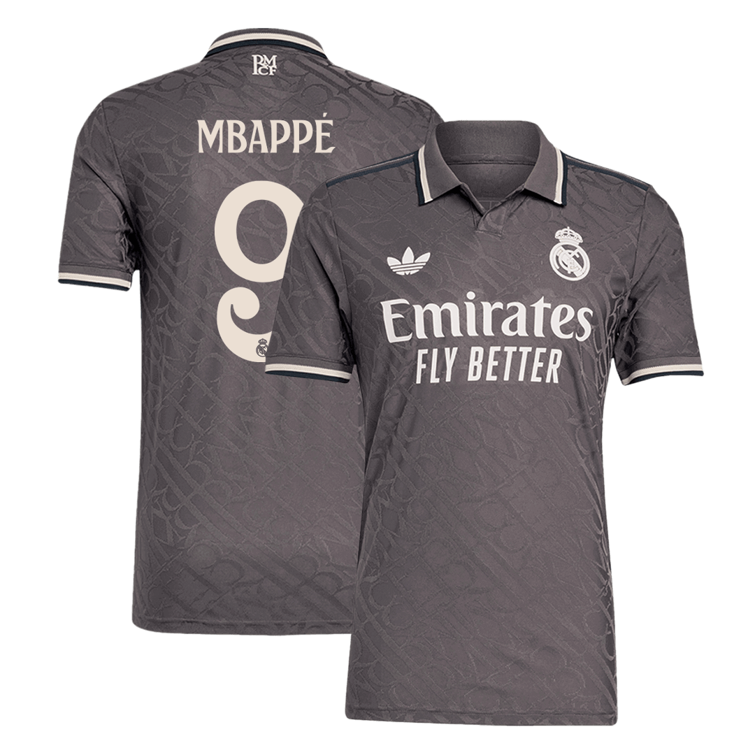 Real Madrid MBAPPÉ #9 Third Away Soccer Jersey Authentic 2024/25