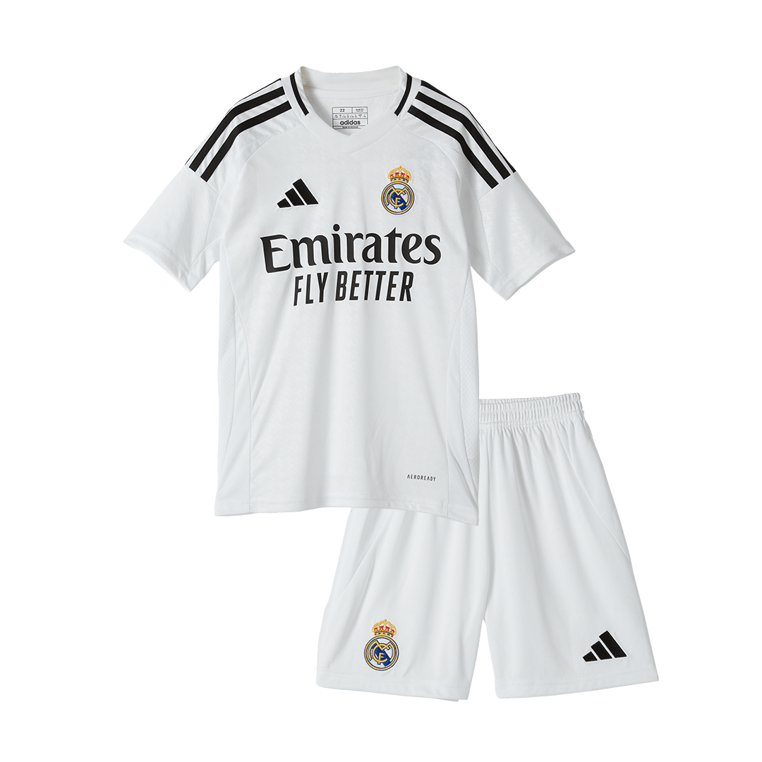 Real Madrid BELLINGHAM #5 Home Jersey Kit 2024/25 Kids(Jersey+Shorts)