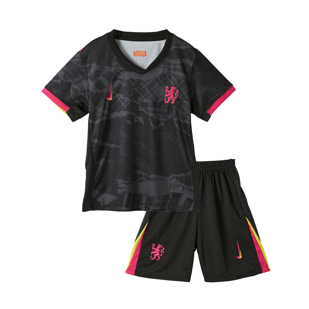 Chelsea Third Away Soccer Jersey Kit 2024/25 Kids(Jersey+Shorts)
