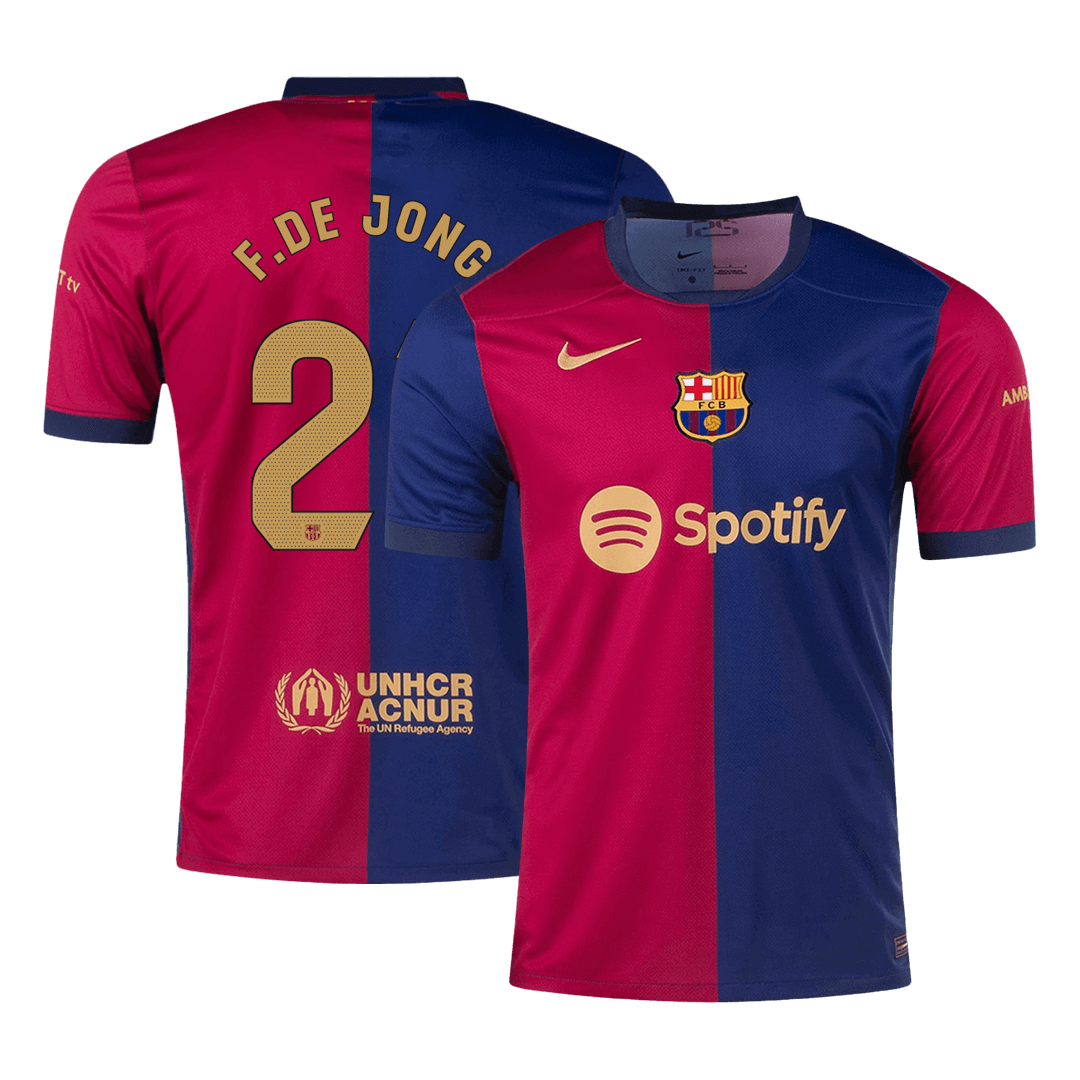 Barcelona F.DE JONG #21 Home Jersey 2024/25