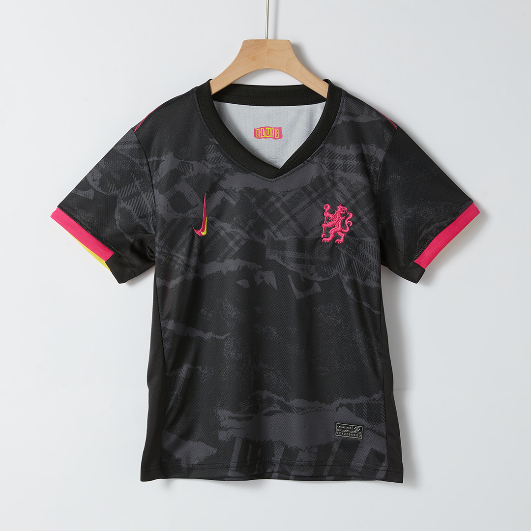 Chelsea Third Away Soccer Jersey Kit 2024/25 Kids(Jersey+Shorts)