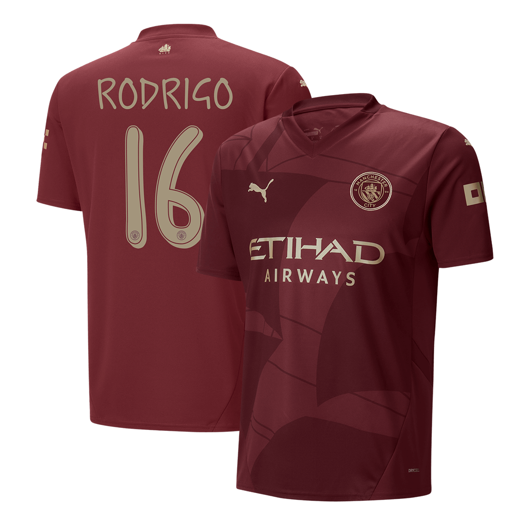 Manchester City RODRIGO #16 Third Away Soccer Jersey 2024/25 - UCL Edition