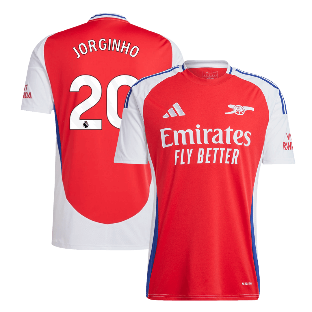 Arsenal JORGINHO #20 Home Soccer Jersey 2024/25