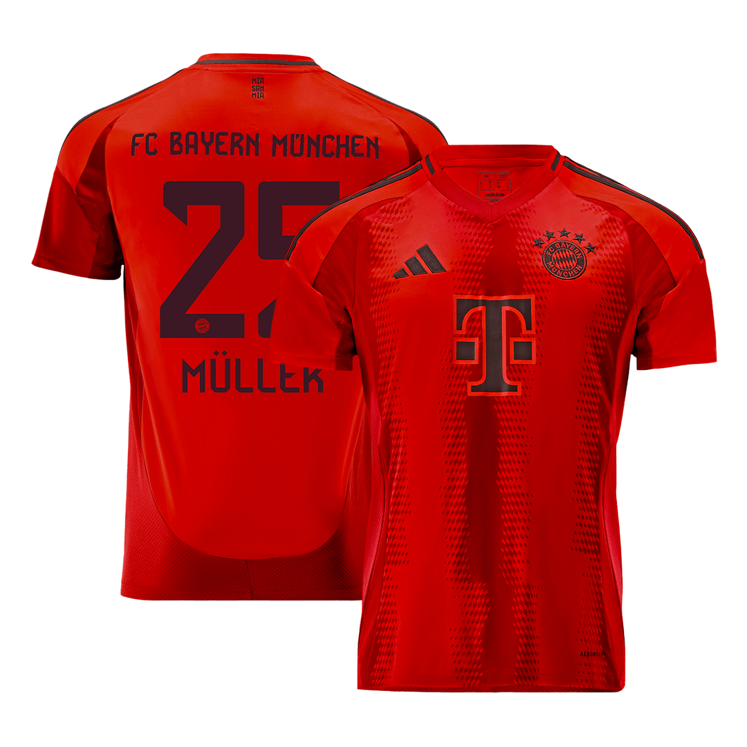 Bayern Munich MÜLLER #25 Home Soccer Jersey 2024/25