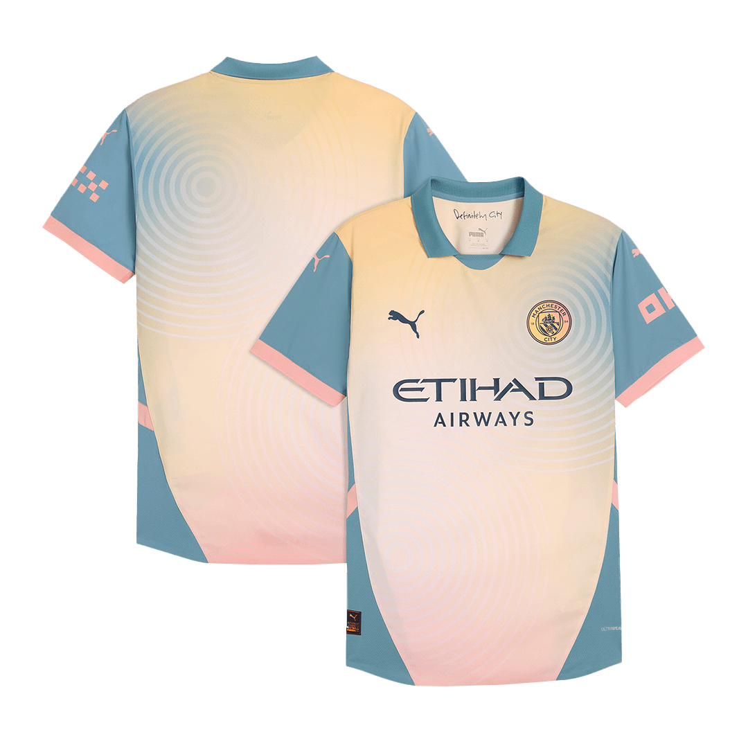Manchester City Fourth Away Soccer Jersey Authentic 2024/25- Definitely City (UCL Edition)