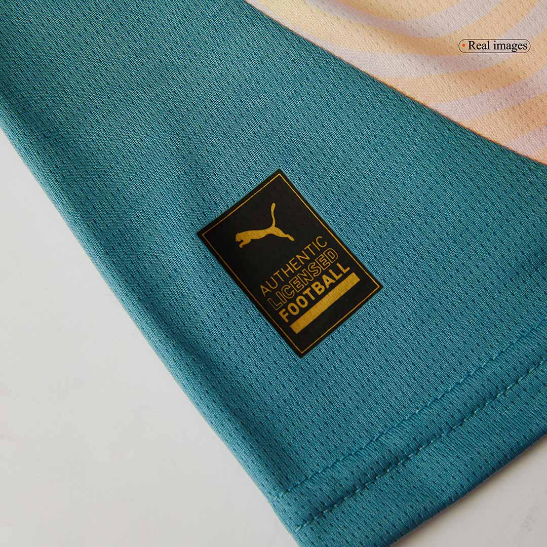 Manchester City Fourth Away Soccer Jersey Kit 2024/25 Kids(Jersey+Shorts)- Definitely City (UCL)