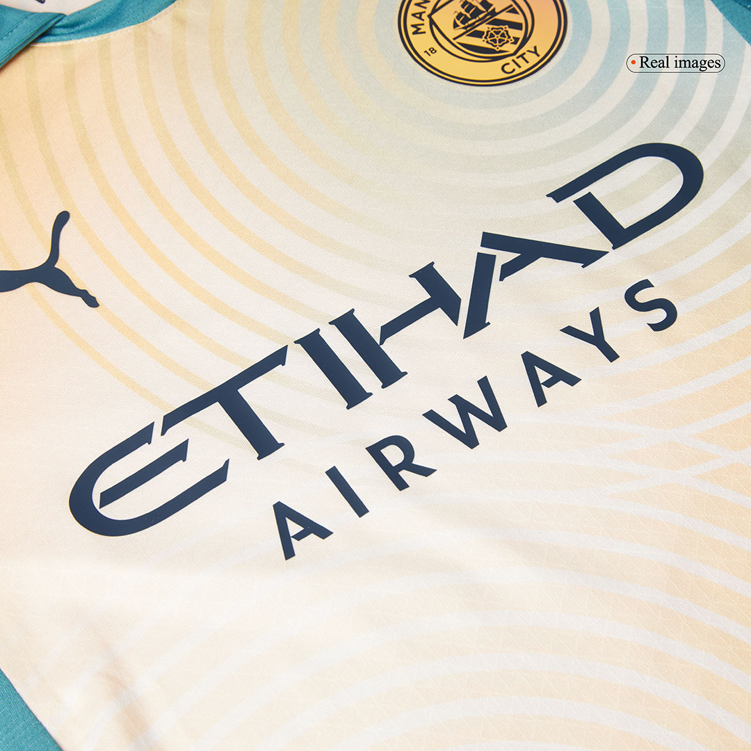 Manchester City HAALAND #9 Fourth Away Soccer Jersey Authentic 2024/25- Definitely City (UCL Edition)