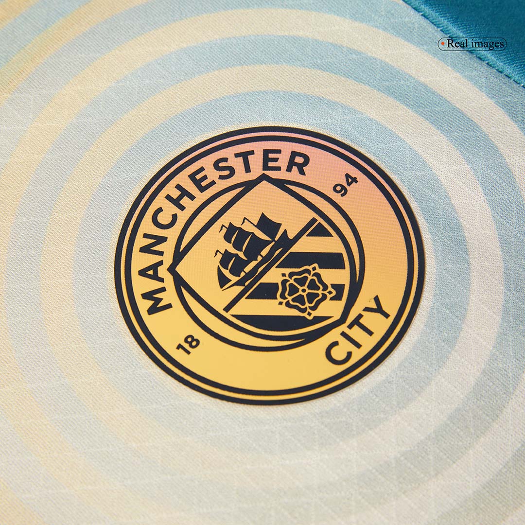 Manchester City HAALAND #9 Fourth Away Soccer Jersey Authentic 2024/25- Definitely City (UCL Edition)
